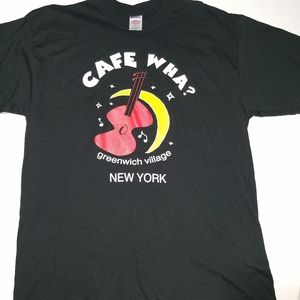 Cafe Wha? t-shirt, size XL